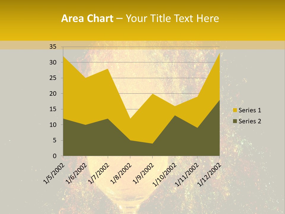 Wineglass Thirst Orange PowerPoint Template