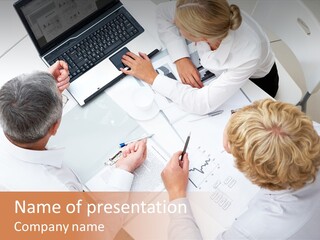 Keypad Paper Person PowerPoint Template