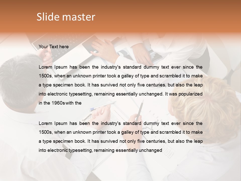 Keypad Paper Person PowerPoint Template