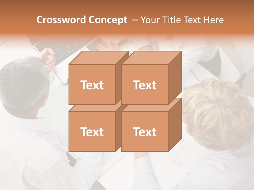 Keypad Paper Person PowerPoint Template