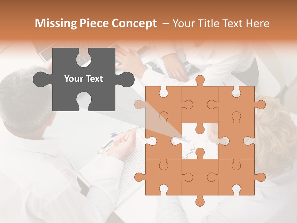 Keypad Paper Person PowerPoint Template