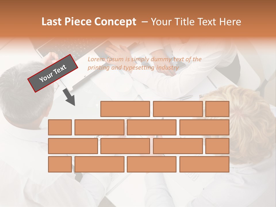 Keypad Paper Person PowerPoint Template