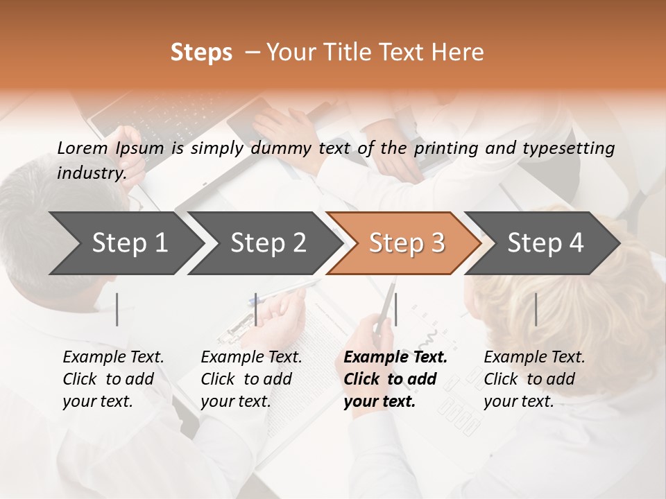 Keypad Paper Person PowerPoint Template