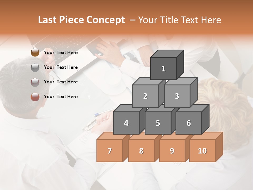 Keypad Paper Person PowerPoint Template