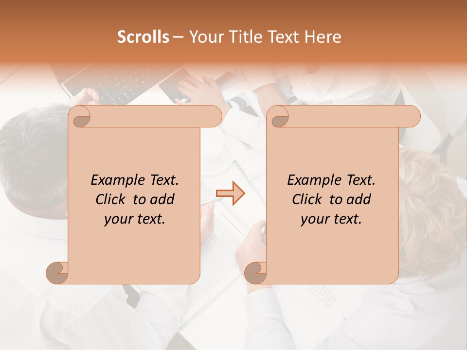 Keypad Paper Person PowerPoint Template