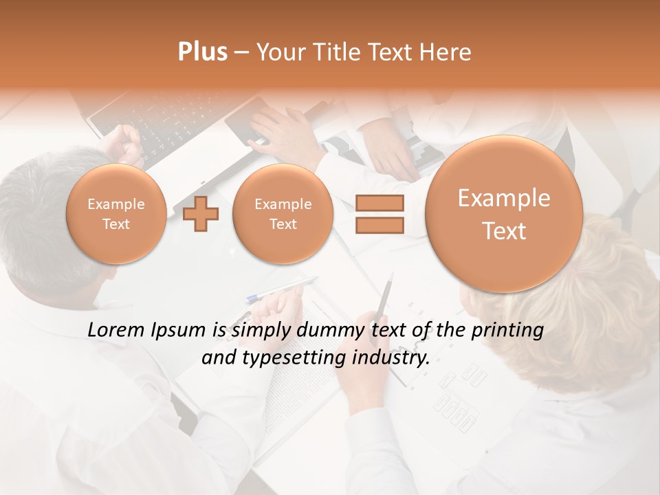 Keypad Paper Person PowerPoint Template