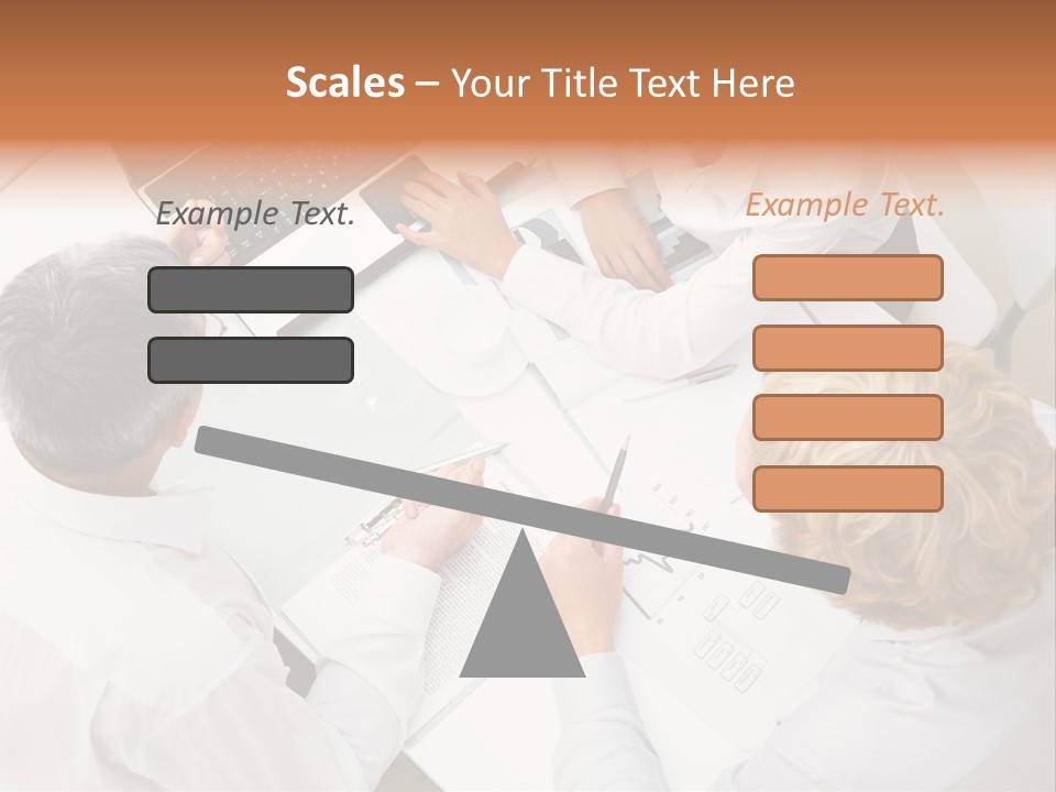 Keypad Paper Person PowerPoint Template