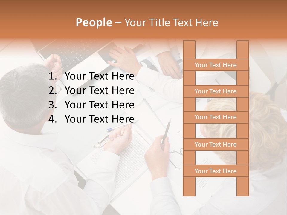 Keypad Paper Person PowerPoint Template
