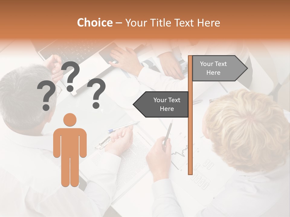 Keypad Paper Person PowerPoint Template