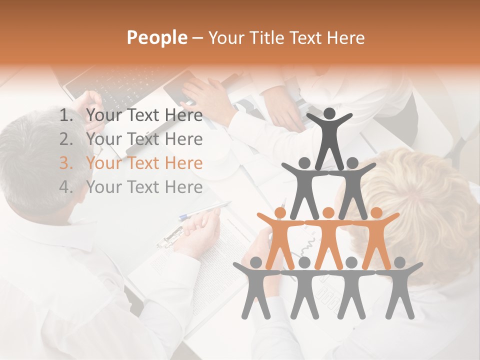 Keypad Paper Person PowerPoint Template