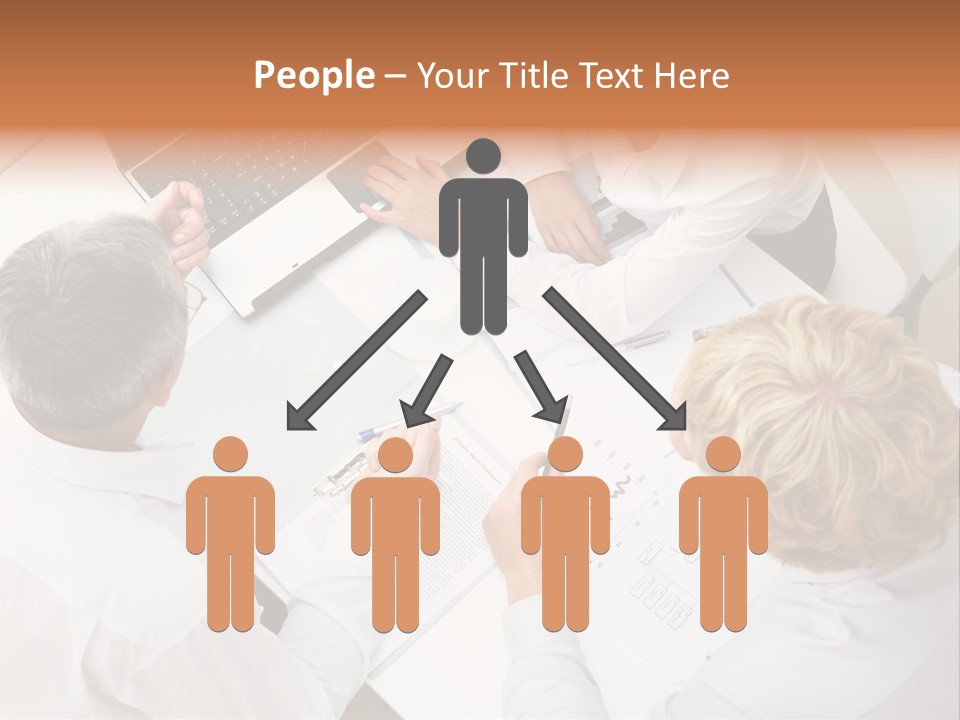 Keypad Paper Person PowerPoint Template