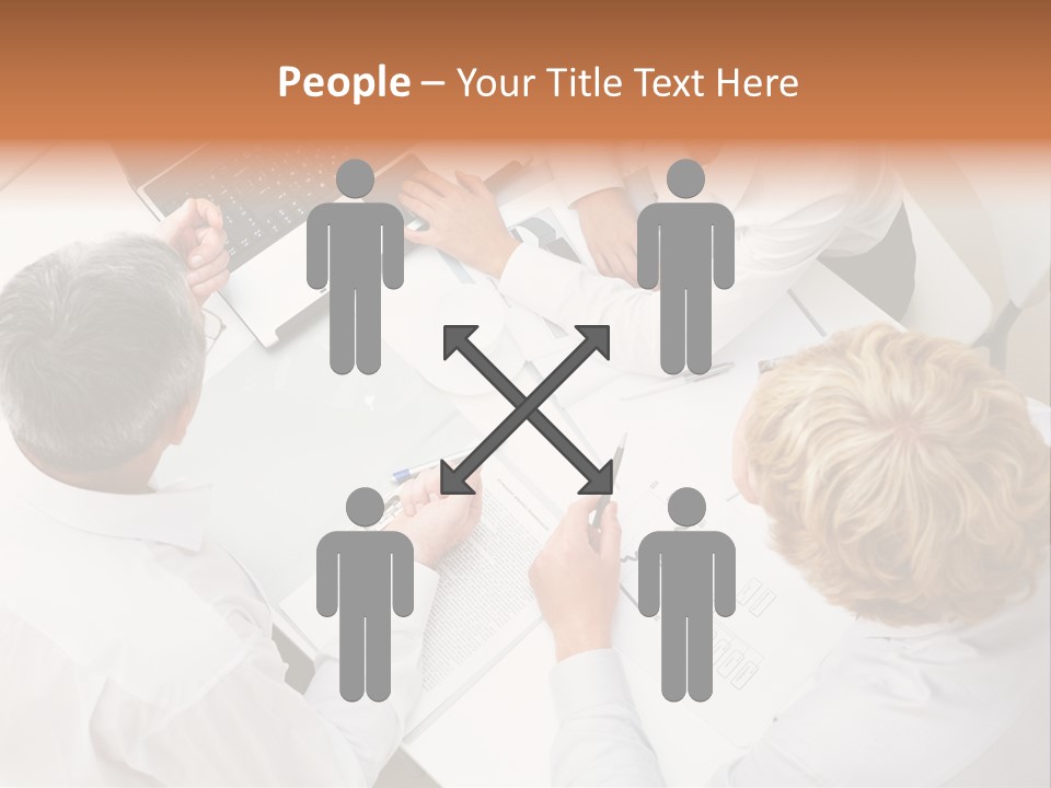 Keypad Paper Person PowerPoint Template