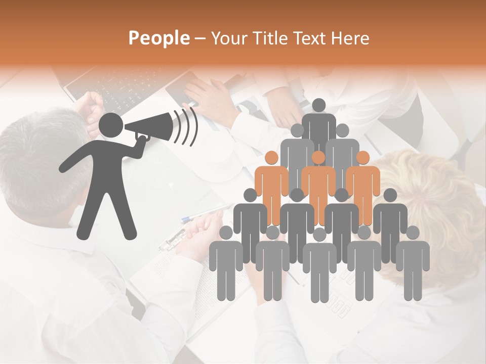 Keypad Paper Person PowerPoint Template