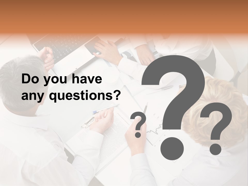 Keypad Paper Person PowerPoint Template