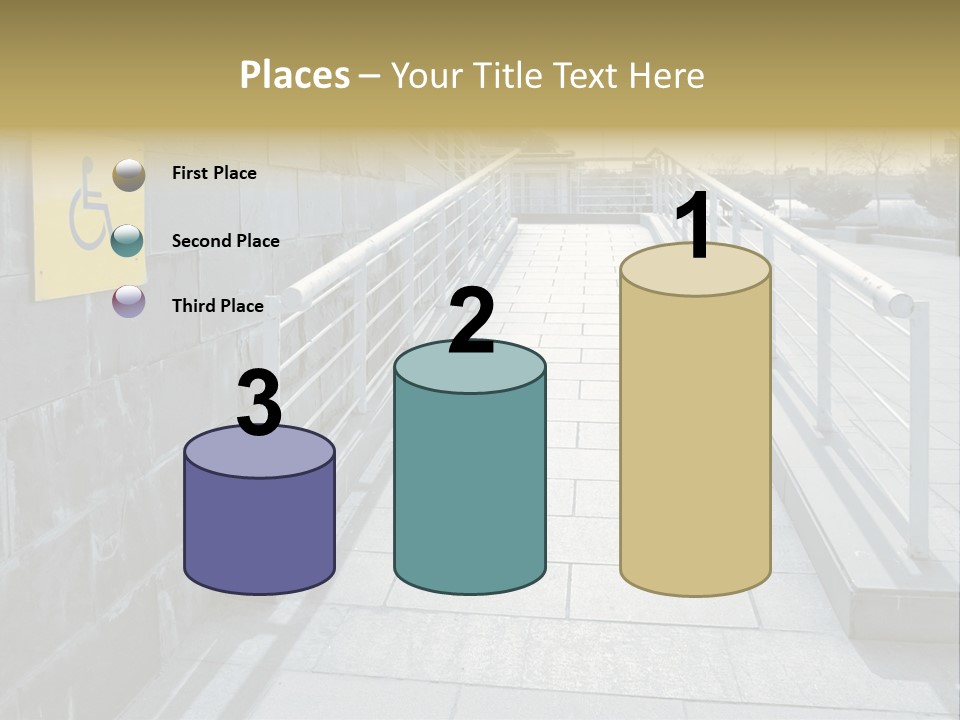 Handicapped Wheel Equipment PowerPoint Template