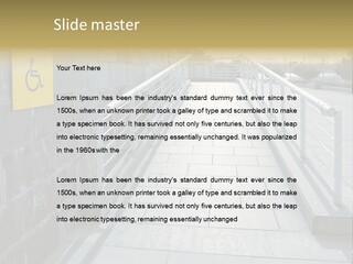 Handicapped Wheel Equipment PowerPoint Template