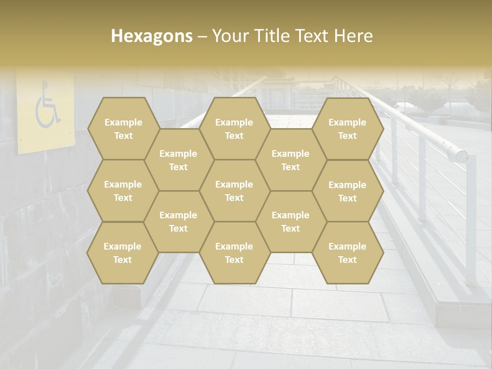 Handicapped Wheel Equipment PowerPoint Template