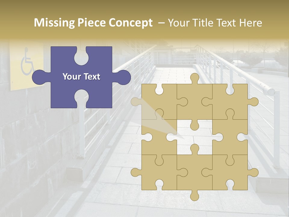 Handicapped Wheel Equipment PowerPoint Template