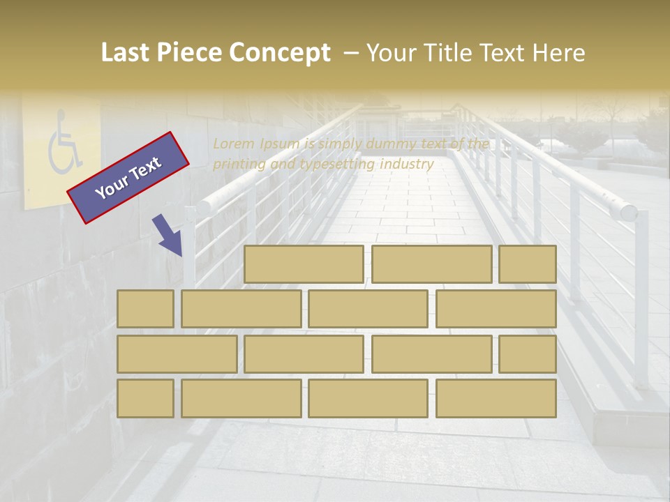 Handicapped Wheel Equipment PowerPoint Template