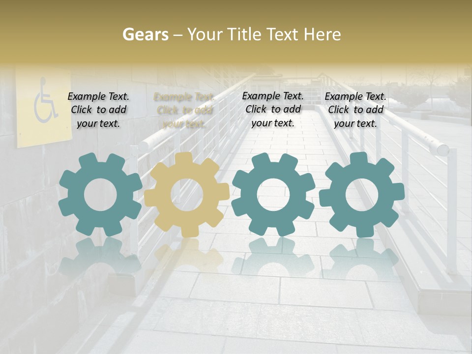 Handicapped Wheel Equipment PowerPoint Template