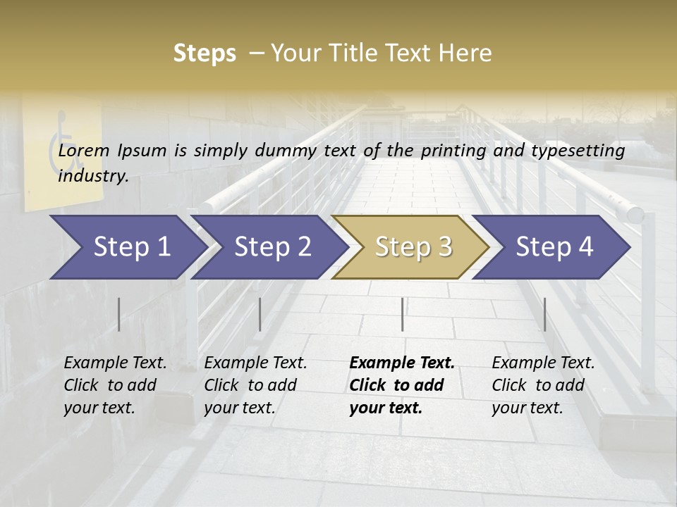 Handicapped Wheel Equipment PowerPoint Template