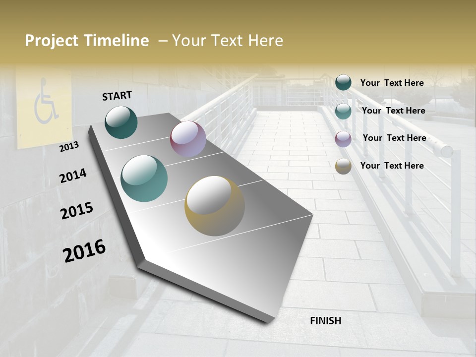 Handicapped Wheel Equipment PowerPoint Template