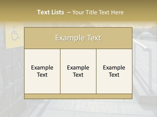 Handicapped Wheel Equipment PowerPoint Template
