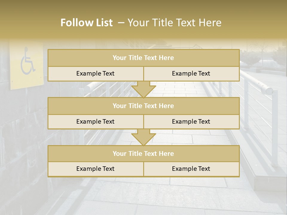 Handicapped Wheel Equipment PowerPoint Template