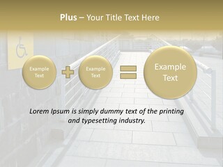 Handicapped Wheel Equipment PowerPoint Template