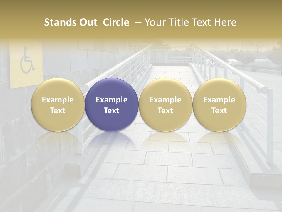 Handicapped Wheel Equipment PowerPoint Template