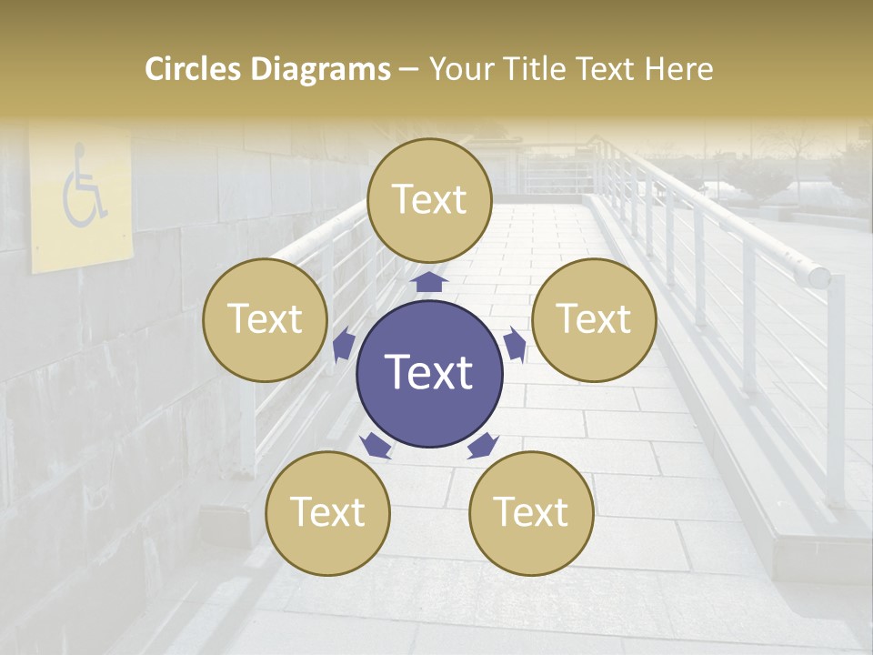 Handicapped Wheel Equipment PowerPoint Template
