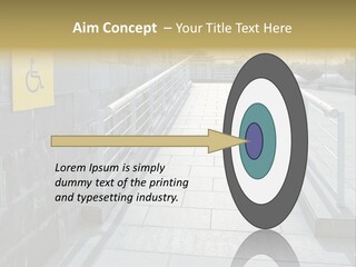 Handicapped Wheel Equipment PowerPoint Template