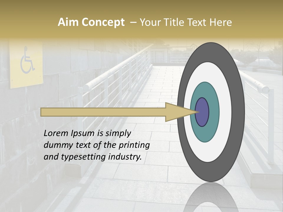 Handicapped Wheel Equipment PowerPoint Template