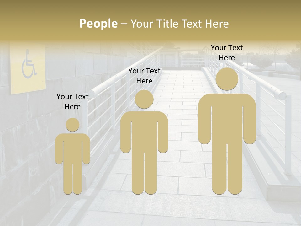 Handicapped Wheel Equipment PowerPoint Template