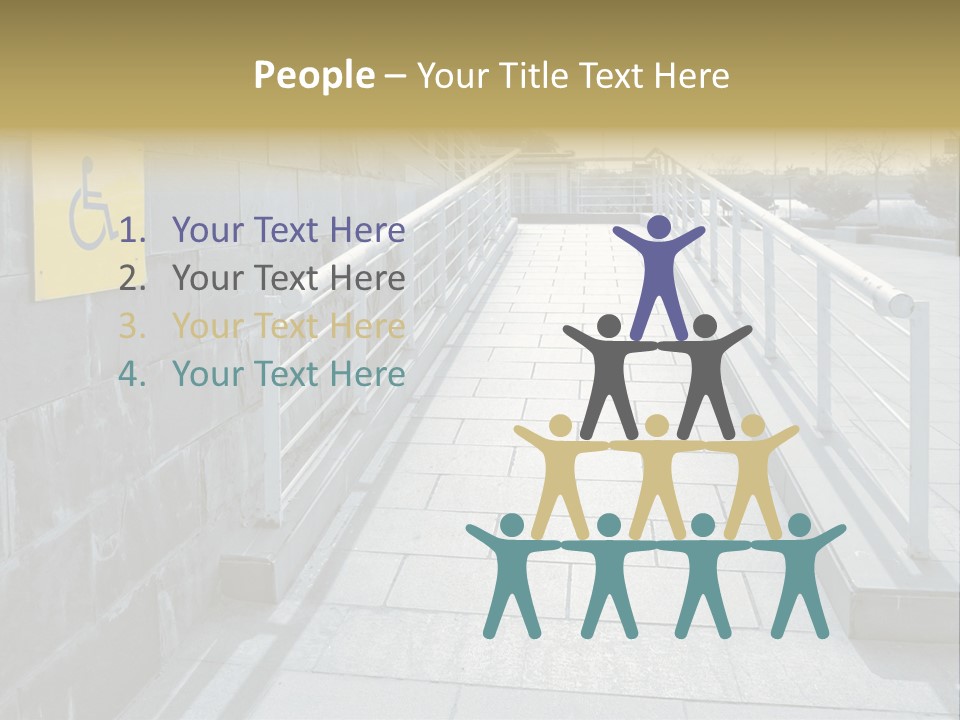 Handicapped Wheel Equipment PowerPoint Template