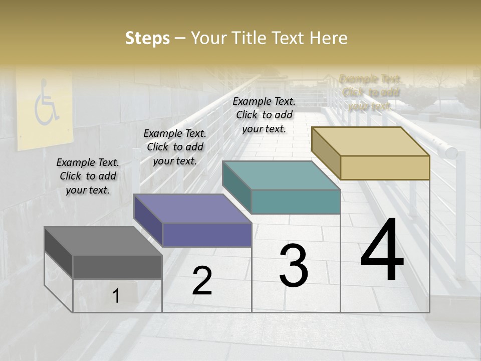 Handicapped Wheel Equipment PowerPoint Template
