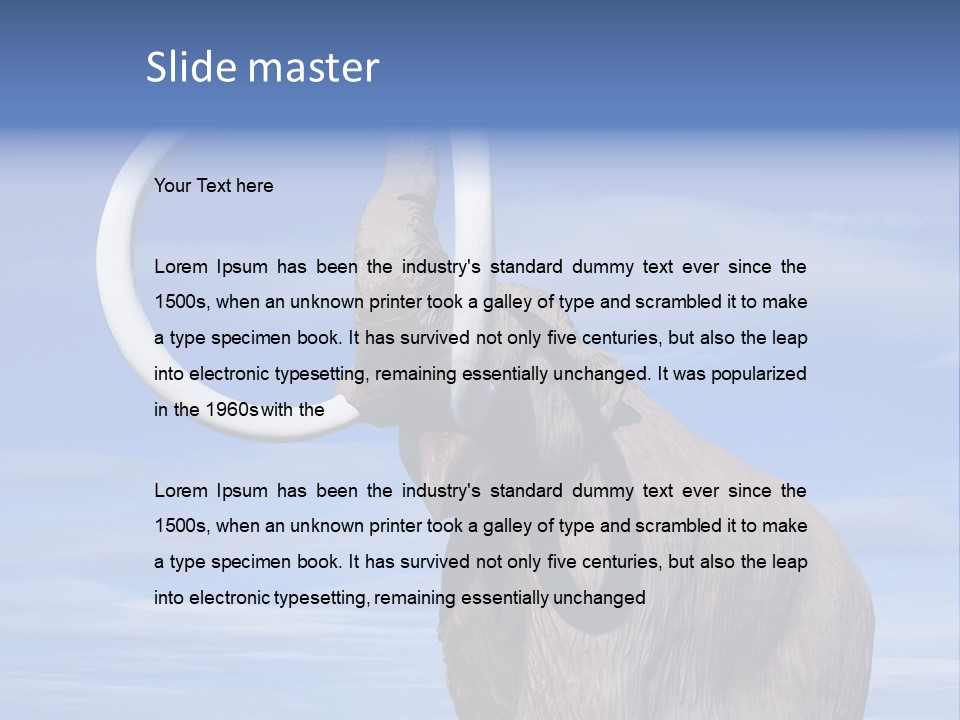 Scary Vertebrate Creature PowerPoint Template