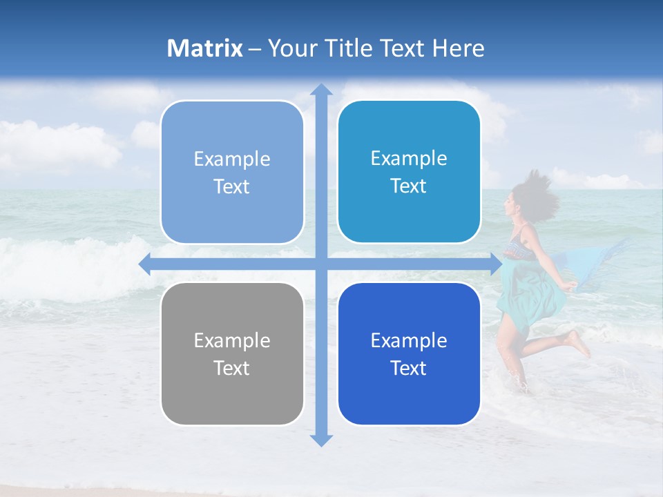 Peaceful Ocean Aqua PowerPoint Template