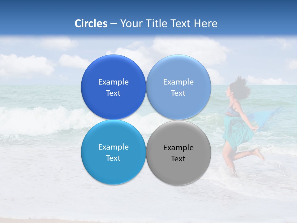 Peaceful Ocean Aqua PowerPoint Template