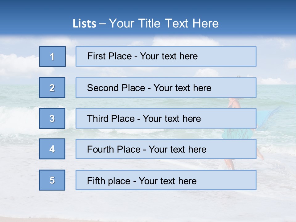 Peaceful Ocean Aqua PowerPoint Template