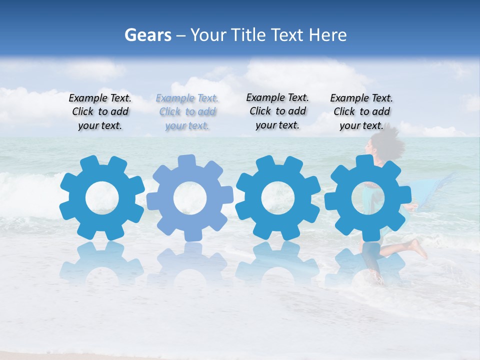 Peaceful Ocean Aqua PowerPoint Template