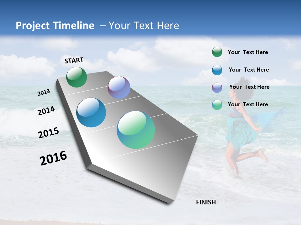 Peaceful Ocean Aqua PowerPoint Template