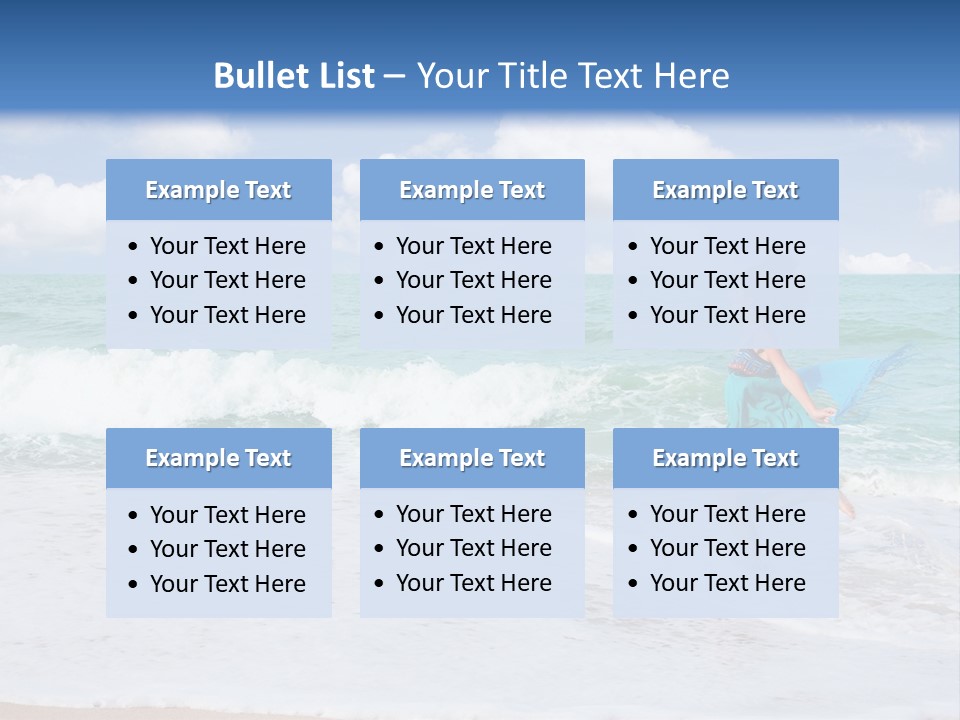 Peaceful Ocean Aqua PowerPoint Template