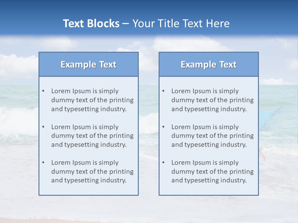 Peaceful Ocean Aqua PowerPoint Template