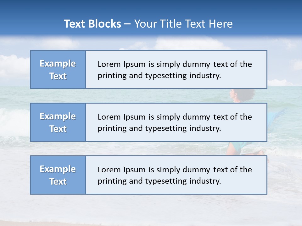 Peaceful Ocean Aqua PowerPoint Template