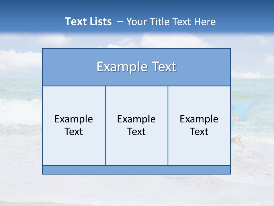 Peaceful Ocean Aqua PowerPoint Template