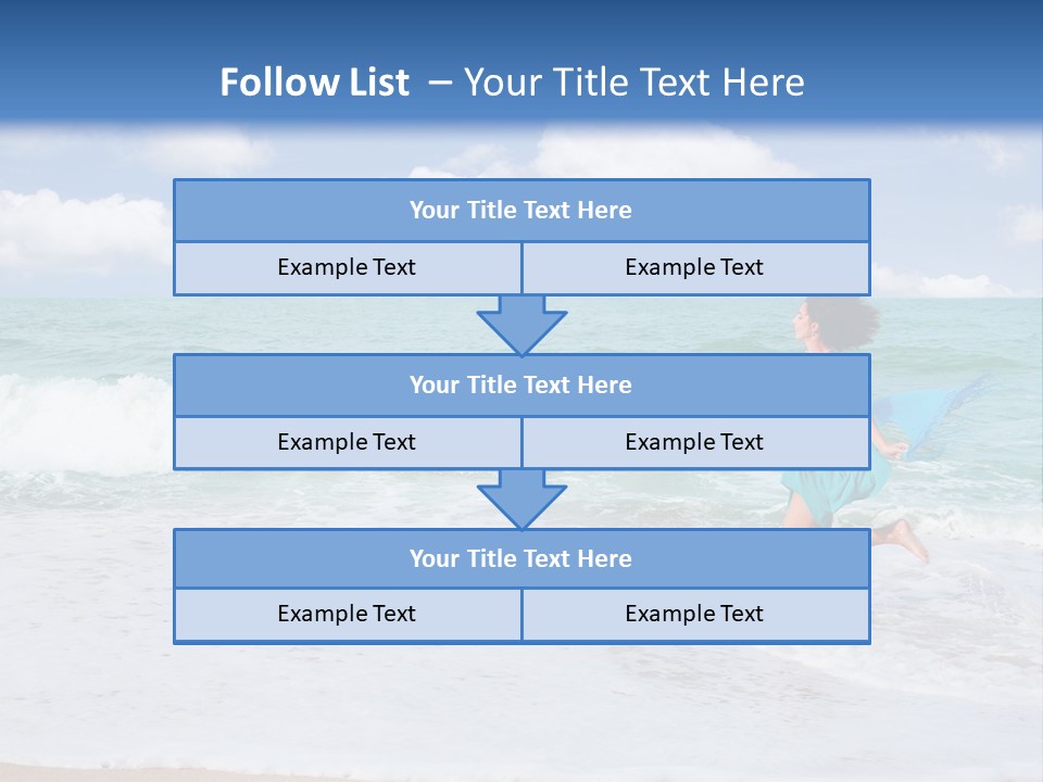 Peaceful Ocean Aqua PowerPoint Template
