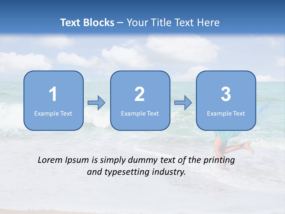Peaceful Ocean Aqua PowerPoint Template
