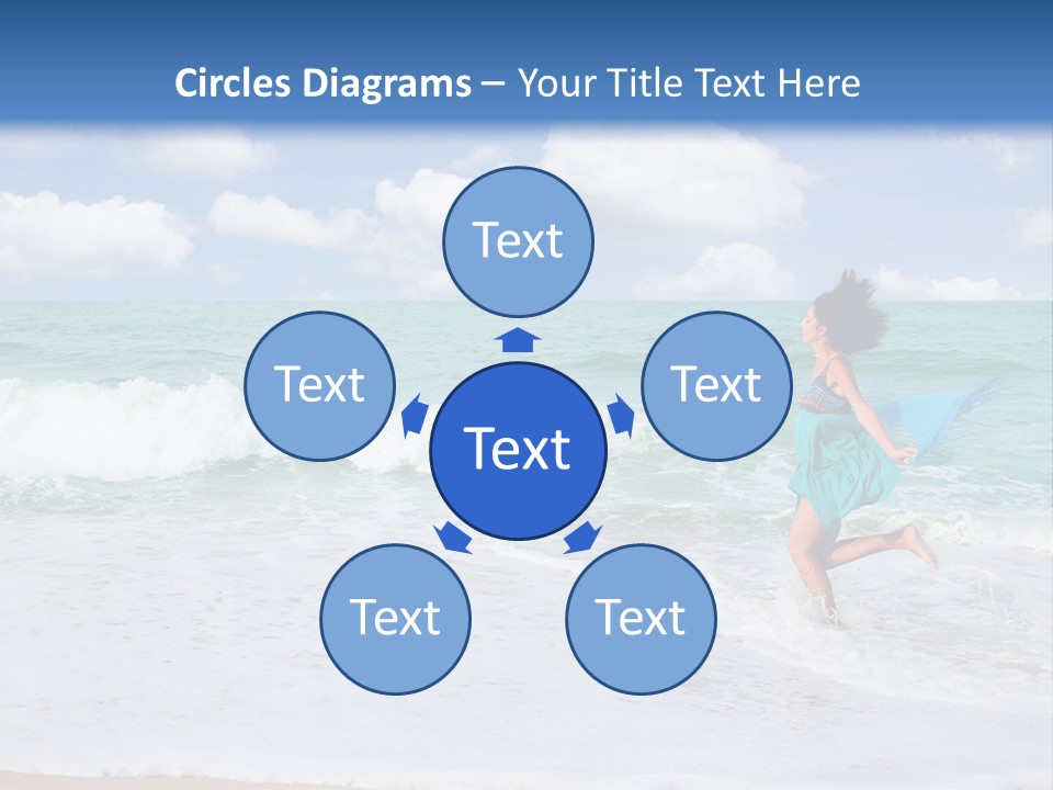 Peaceful Ocean Aqua PowerPoint Template