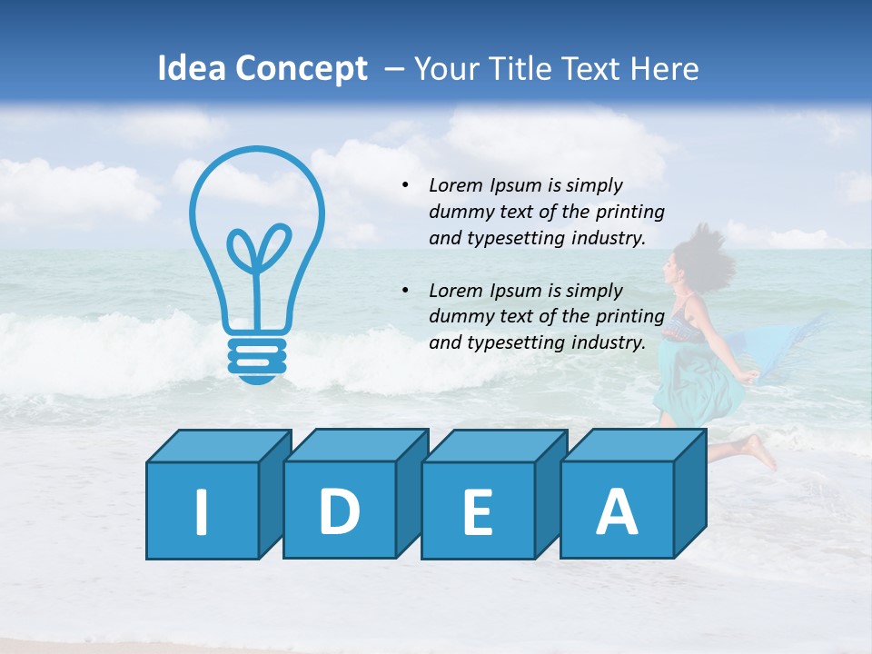Peaceful Ocean Aqua PowerPoint Template